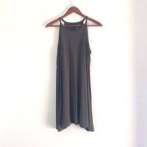 Alya Women's Halter Top Dress Olive Green Size Medium